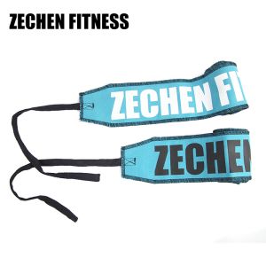 Blue Wrist Wraps Fitness For Weight Lifting Crossfit Training 100% Cotton Fabric