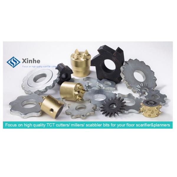 Large 16 Point Flat Face Milling Scarifier Cutters For Concrete Electric Scarifiers / Floor Planers