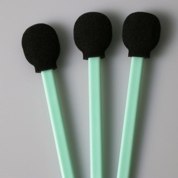 Buy Round Head TX708 125mm Black Head Industrial Cleaning Foam Swabs at wholesale prices