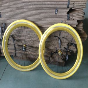 Customized 700C Fixed Gear Bike Wheel Set with Pantone Color and 32-40H Spoke