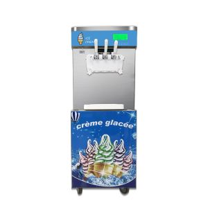 58L/H Commercial Ice Cream Machine A Glace Air Cooling Italian Gelato Maker