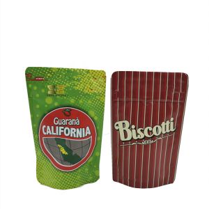 Resealable Custom Food Packaging Bags 250g Reusable ziplockk Bags SGS