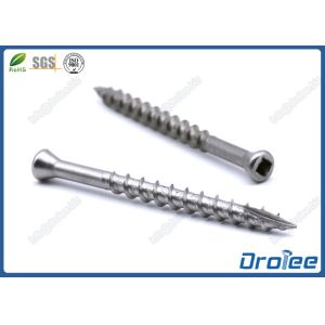 China 304/316 Stainless Steel Trim Head Deck Screws, Square Drive, Type 17 Auger Point on sale