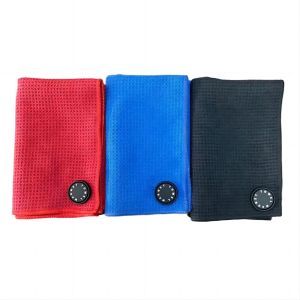 Hanging Loop Included Golf Microfiber Towel For Golf Course