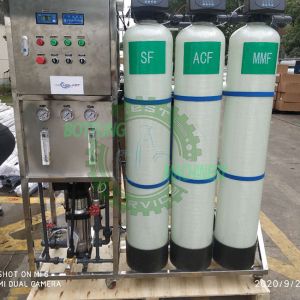 500LPH SUS304 RO / Reverse Osmosis 99.8% Purification Water Purifying Machine