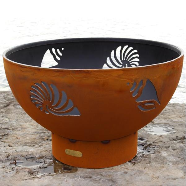Steel Fire Pit Round Black Outdoor Corten Steel Fire Pit Steel Designer Fire Pit