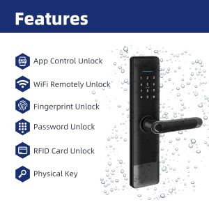 Liliwise Smart Door Lock with Cloud Storage Biometric Fingerprint for Residentia