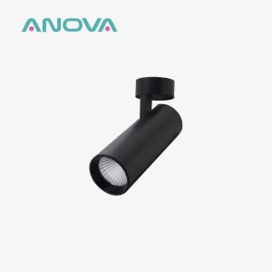 Quality Black Finish Surface Downlight Adjustable Angle 12W Surface Mounted Spotlight for sale