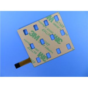 Single Sided Flexible PCB On Polyimide With 3M Tape and Immersion Gold for