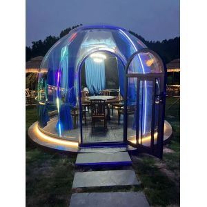 Polycarbonate Dome Tent Modular Prefab PC Crystal Bubble Dome House