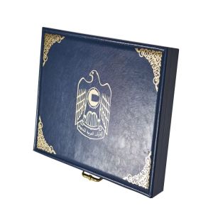 China Advanced Leather Gift Box Lock Case Gift Package Carton Box on sale
