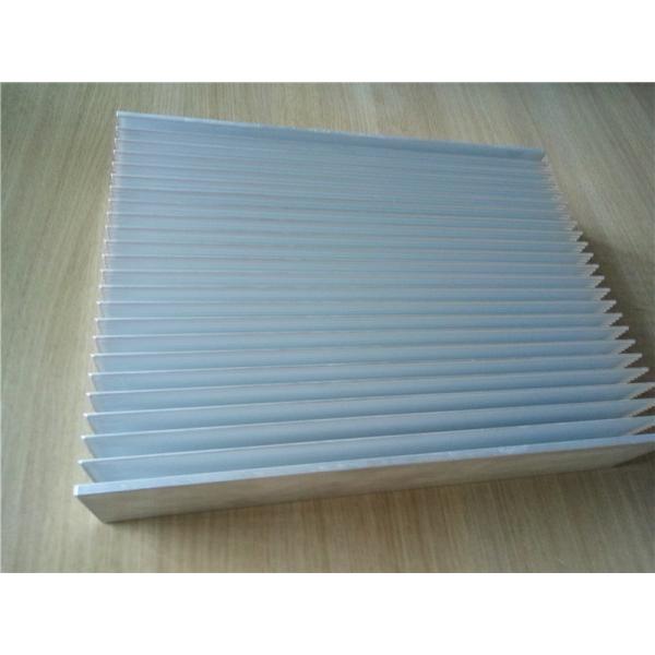 Buy Electrical 350*500*20mm Silver Cooler Heatsink Aluminum Heat Sink Cooling Fin 0.25mm Thin Fin GS ROHS at wholesale prices