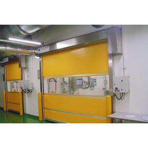 Industrial PVC High Speed Shutter Door Interior 304 Stainless Steel Frame