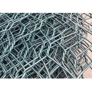 High Strength Galfan Weaving Gabion Wire Mesh 80x100mm For Retaining Structure