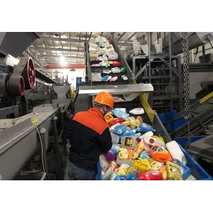 Custom Plastic Recycling Washing Line For Pp Pe Abs / Ps Rigid Form Bottle