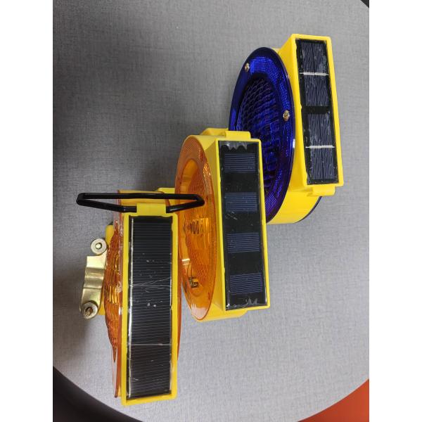 Solar Led Powered Traffic Warning Barricade Lights For Roadway Safety