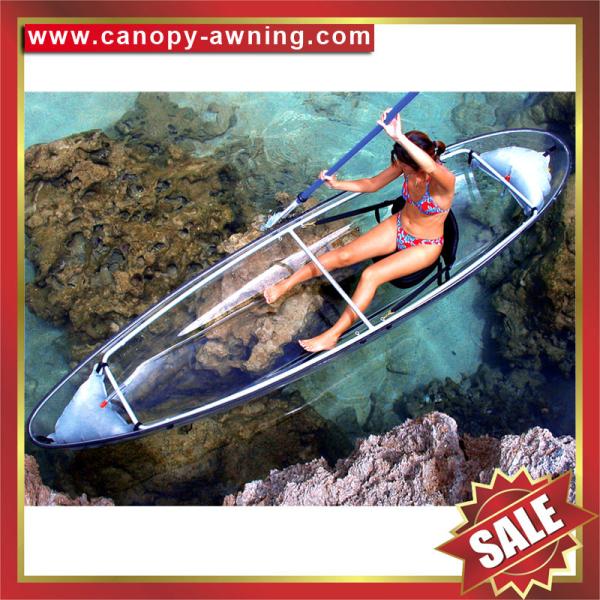 beautiful see-through boat,PC canoe,transparent kayak,PC kayak,polycarbonate