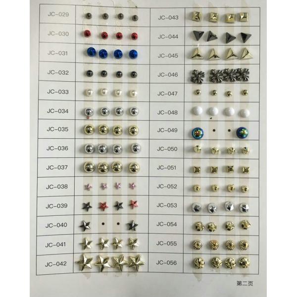 2020 hot designs pearl color plastic screw rivets for shoes ,bag decoration