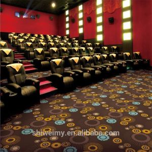 Quality Cheap dark brown polypropylene printed carpet for cinema for sale