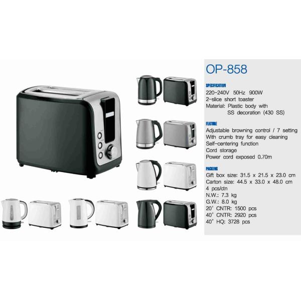 Portable Cordless Toaster 750W Power 304S/S Heating Plate HY-MB