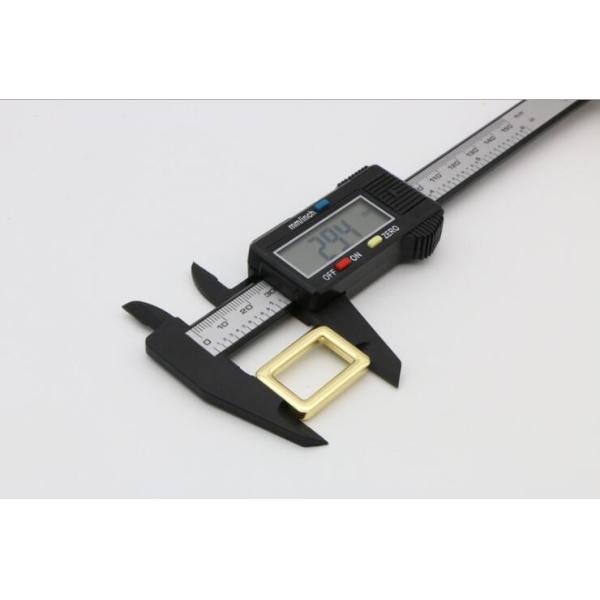 21 MM shiny gold metal bag adjustable square ring buckle for handbag strap