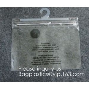 Cloth Hanger Hook Plastic Bags With k Hook Packaging Bag For Underwear Bikini