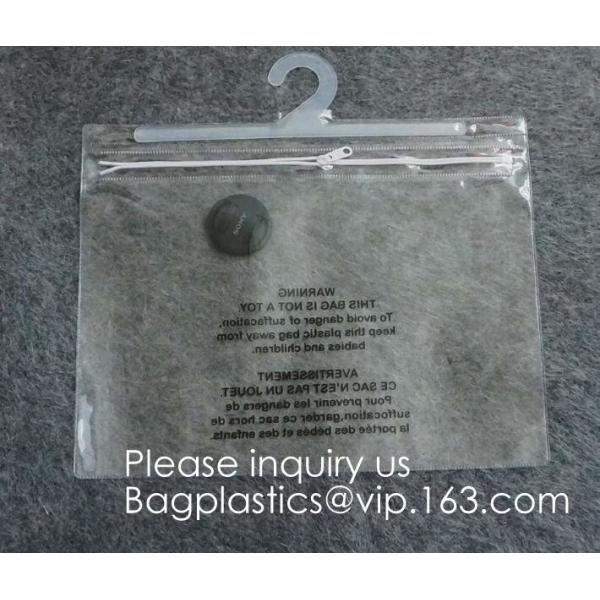 Cloth Hanger Hook Plastic Bags With k Hook Packaging Bag For Underwear Bikini