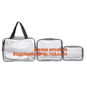 waterproof hanging toiletry bag for travel, Vinyl Transparent PVC Cosmetic Bag