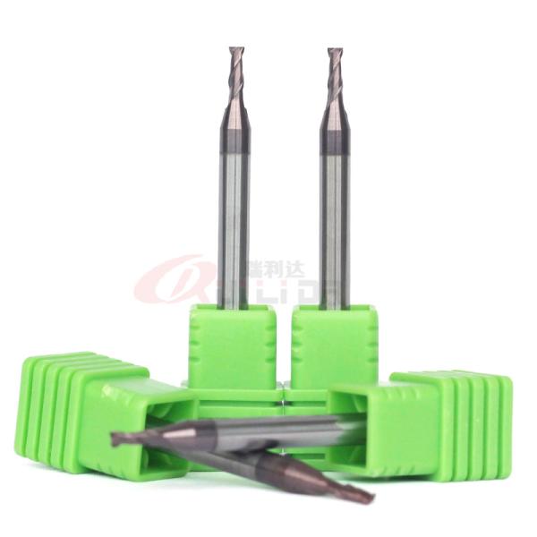 Variable Helix 1/16" 2mm 2 Flute End Mill For Steel 304 Stainless Steel Cutting