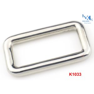 Bag Shiny Metal Rectangle Ring Hardware , Multi - Purpose Square Metal Ring
