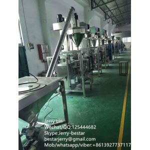 Certified full automatic flour packaging machinery with Auger filler,spiral
