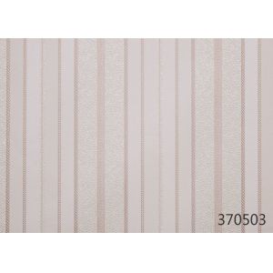 PVC Popular Floral Low Price Wallpaper , Bedroom Striped Wallpaper 0.53*10M size