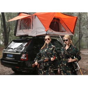 Waterproof Folds Up Car Roof Tent Hard Top Light Aluminum Alloy Skeleton