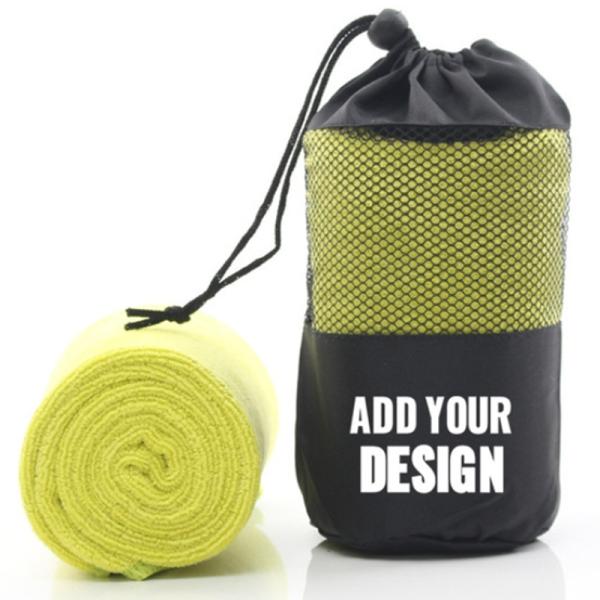 Buy 300gsm Super Absorbent Quick Dry Microfiber Sport Towel with Breathable Mesh Case for Gym and Workout at wholesale prices