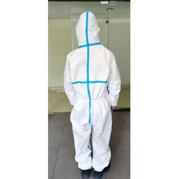 Buy Antivirus Medical Protective Coveralls Disposable Protective Suit Against Germs at wholesale prices