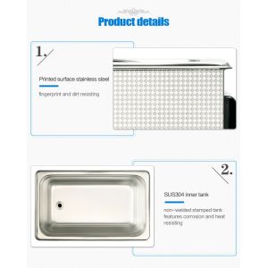 China Skymen Ultrasonic Bath For Cartridge Case Of Handguns With 200W Heater 1.72 Gallon on sale