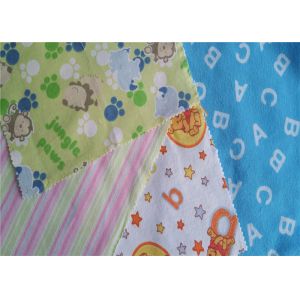 China Fire Resistant Printed Cotton Flannel Material Double Sided Twill Style on sale
