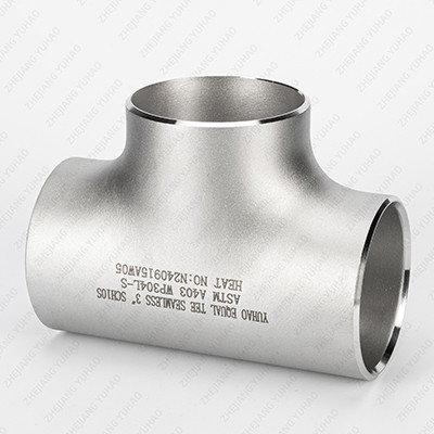 Buy EN ASTM AISI DIN JIS SS Welded Tube Stainless Steel Equal Tee Butt Welded Pipe Fittings With SCH10-SCH180 Wall Thickness at wholesale prices