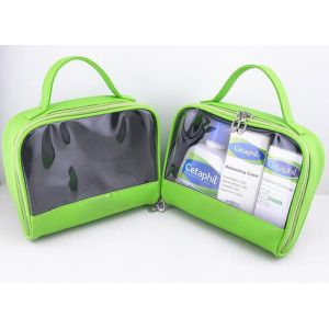 Large Capacity Clear Cosmetic & Toiletry Bags PVC For Travel