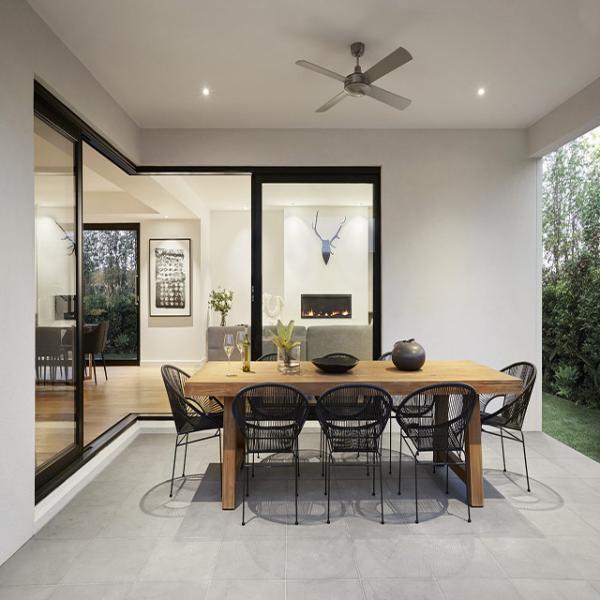 Buy Toughened Glass White Aluminum Sliding Doors Powder Coating at wholesale prices