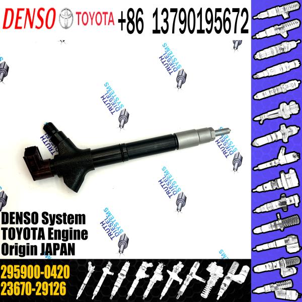 New Common Rial Diesel fuel injector 295900-0420 23670-29126 2367029126 For Toyota Avensis Rav4 2AD-FTV