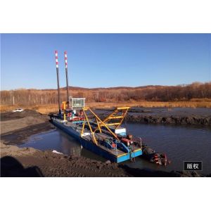 14" 2000CBM/Hr Sand Dredger Machine Hard Riverbed Mining