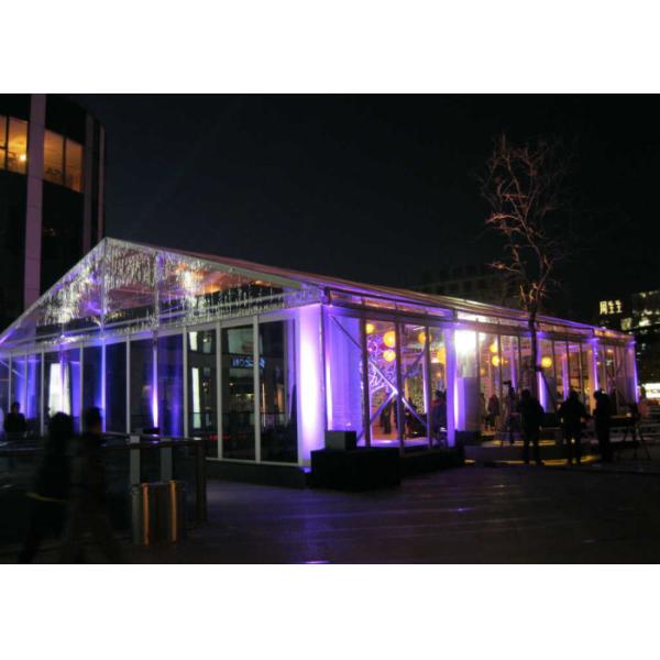 Garden Wedding Marquee Tent With Transparent Roof 500 - 600 People Capcity