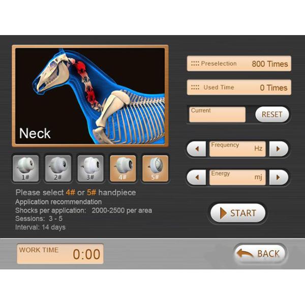 Mobile Shockwave Therapy Machine 80mj Vet Physical Therapy Equipments