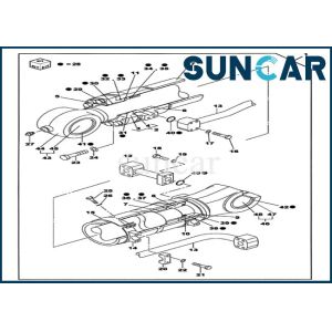 LZ006960 Bucket Cylinder Seal Repair Kit Fits CASE CX700B CX700 Crawler