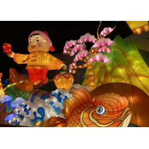 3 Metters Handmade Interactive Outdoor Chinese Lanterns Customized Made