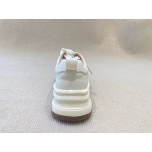 Heightening White Trainers Women Pigskin Insole Ladies Trainers