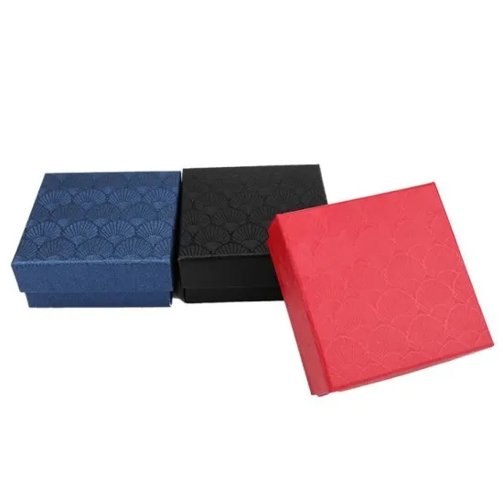 PMS 30GSM Rigid Cardboard Necklace Packaging Box With EVA Foam