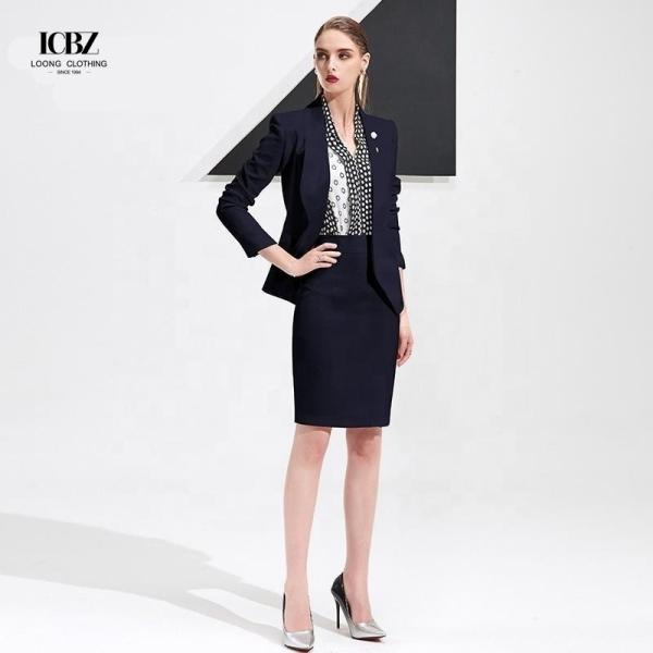 Customized Navy Ladies Office Formal Suits Set for Women Upgrade Your Office Wardrobe