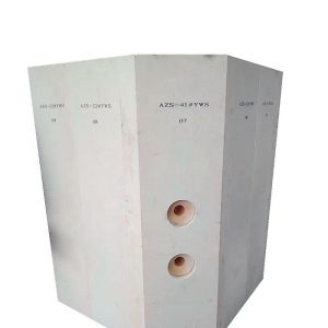 High SiO2 Content Electric Melting Refractory Bricks Azs Brick for White Furnace